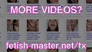 Japanese Asian Tongue Spit Face Nose The fate of Sucking Kissing Handjob Fetish - More at fetish-master.net